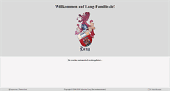 Desktop Screenshot of lang-familie.de